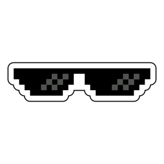 Thug Life Sunglasses (Deal With It Glasses) Sticker